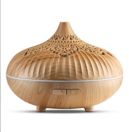 Diffuseur à huiles essentielles ultrasonique en bambou recyclé - Ouda - Comptoir Aroma